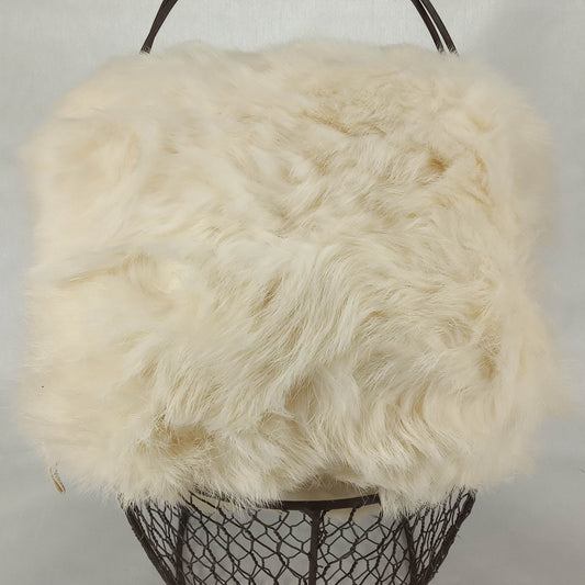1940s Vintage Winter White Fur Muff