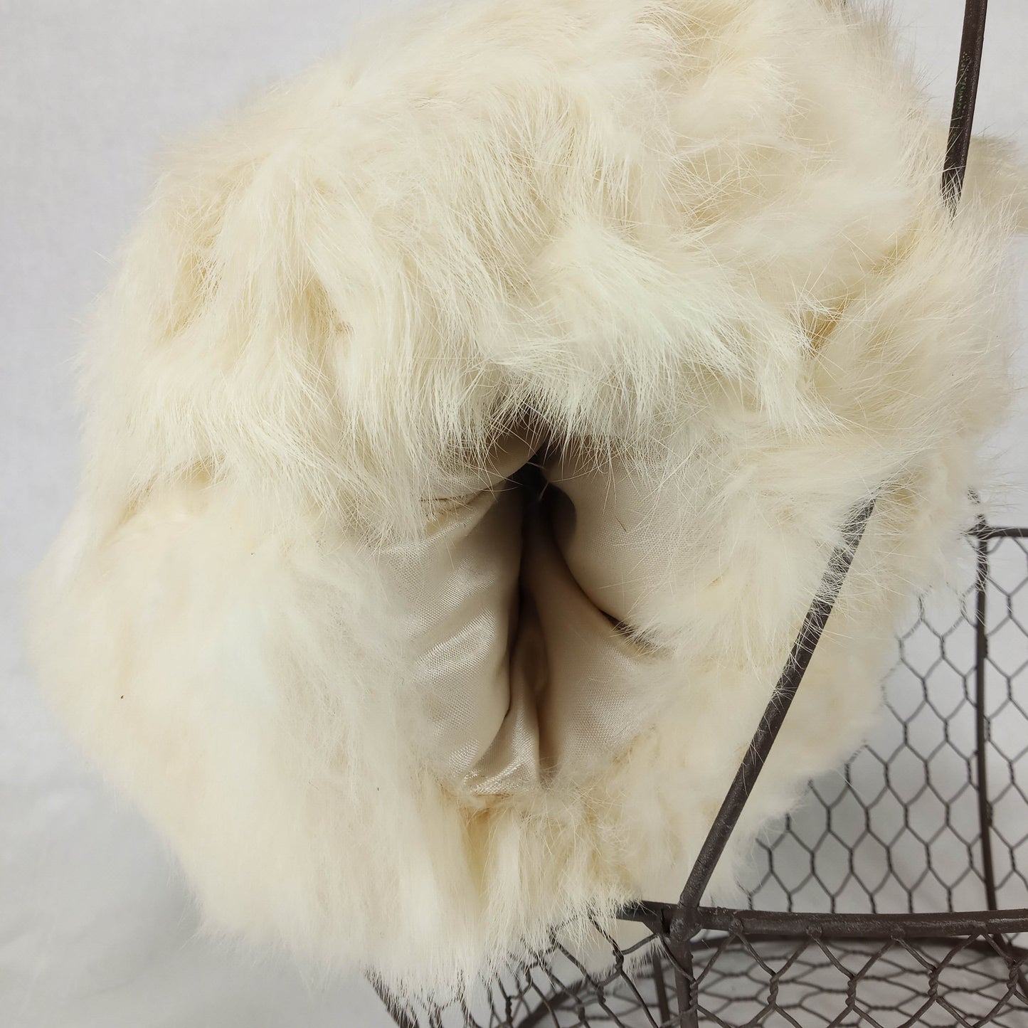 1940's Winter White Fur Muff