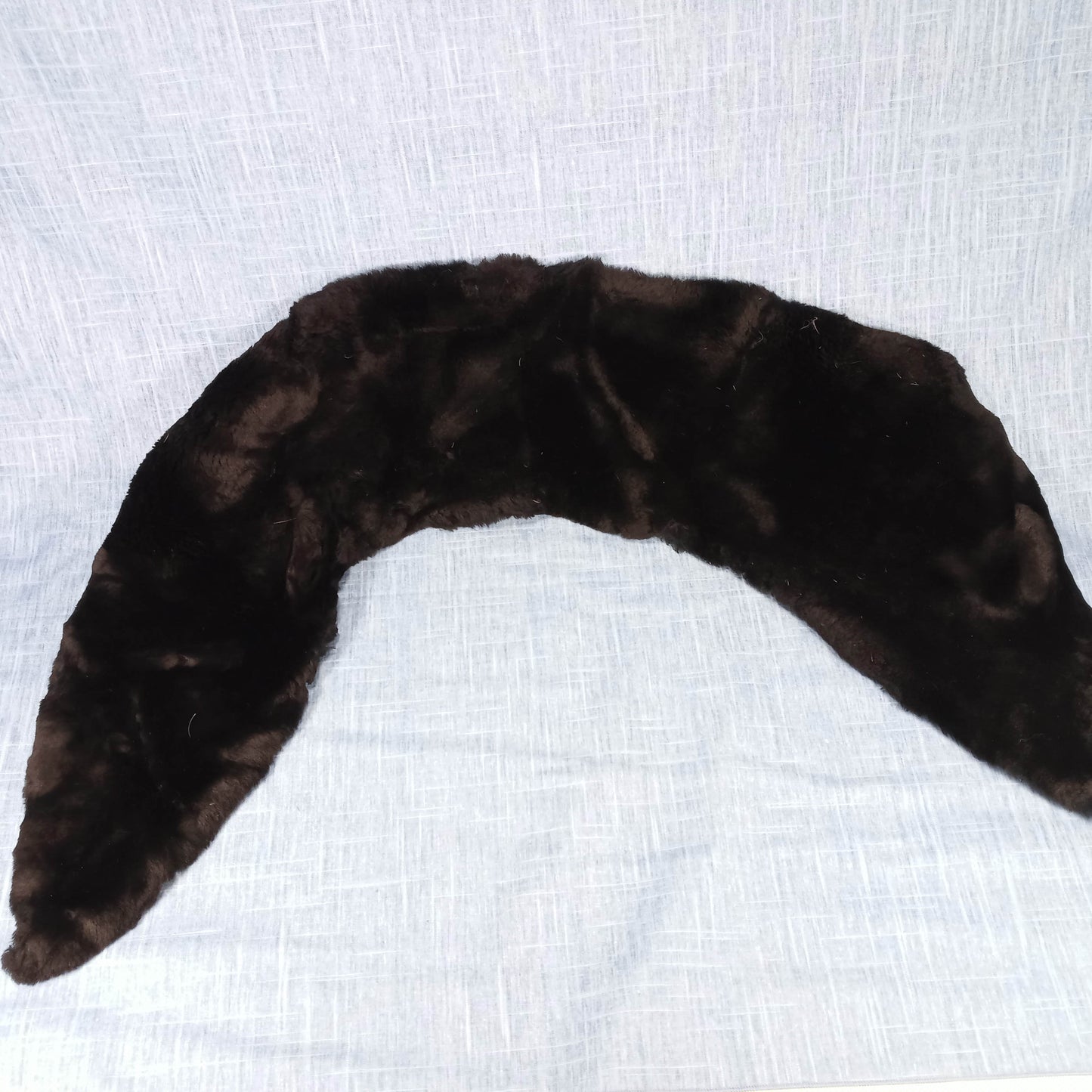 1940's Black Mouton Fur Stole