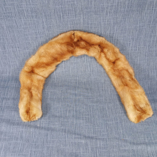 1950s Vintage Chocolate Brown Mink Fur Collar by Murphy's