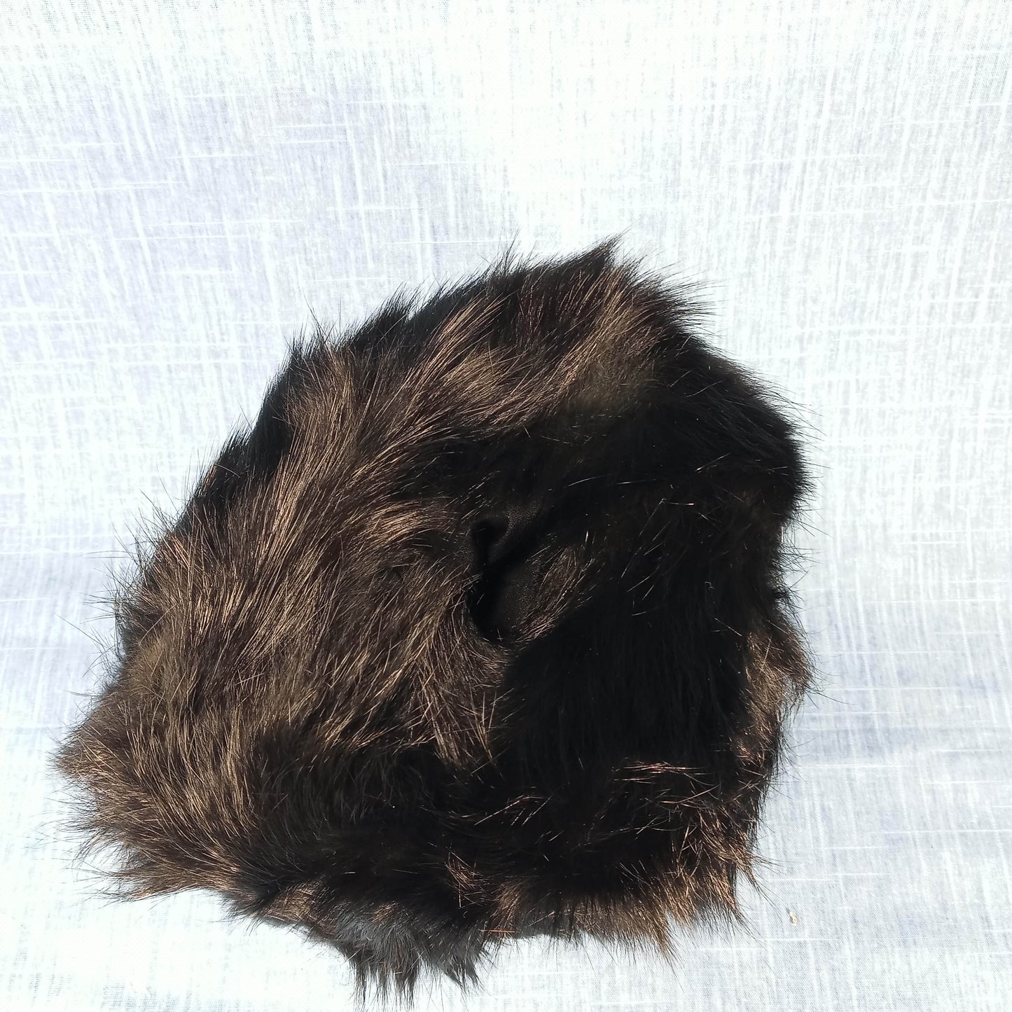 1940's Black Fox Fur Combination Muff and Purse