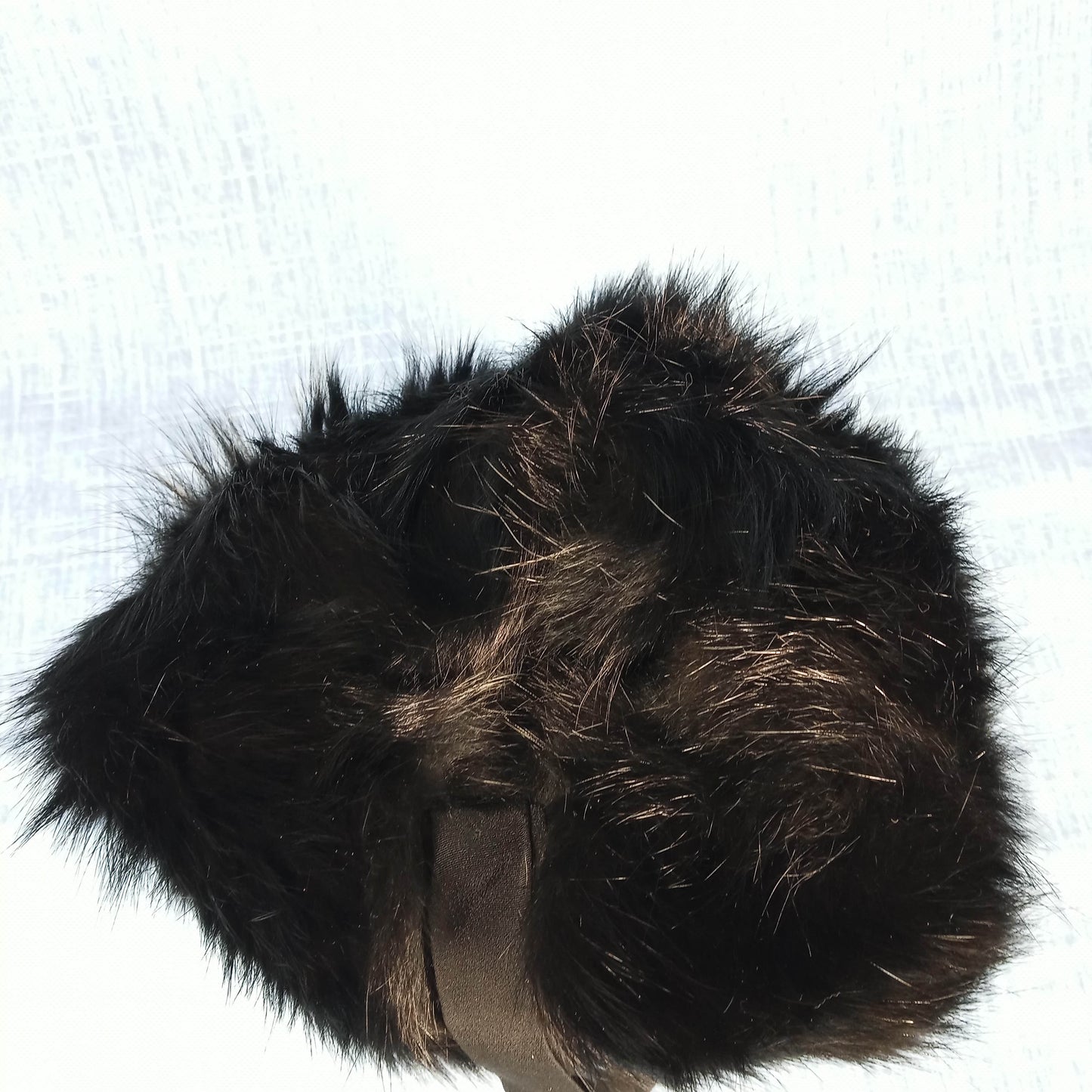1940's Black Fox Fur Combination Muff and Purse
