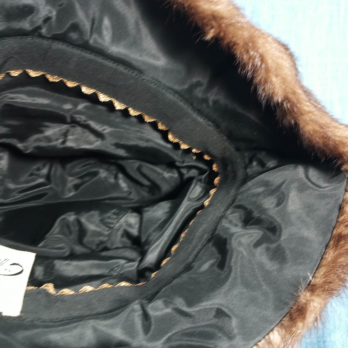 1950's Dark Mink Fur Bucket Hat by Mr. John Milliner