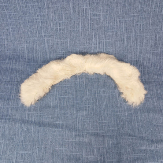 1940s Vintage White Rabbit Fur Peter Pan Collar