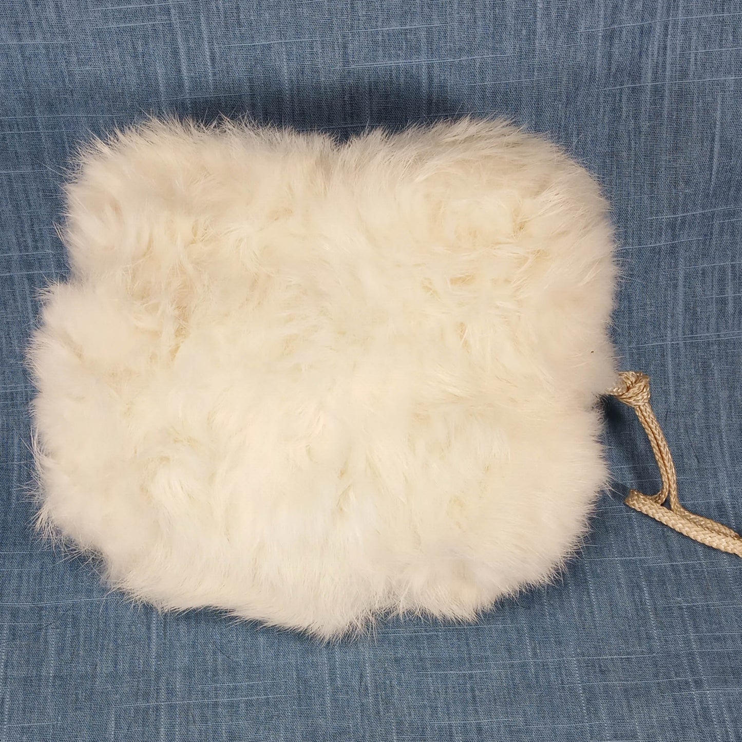 1950's White Rabbit Fur Children's Muff