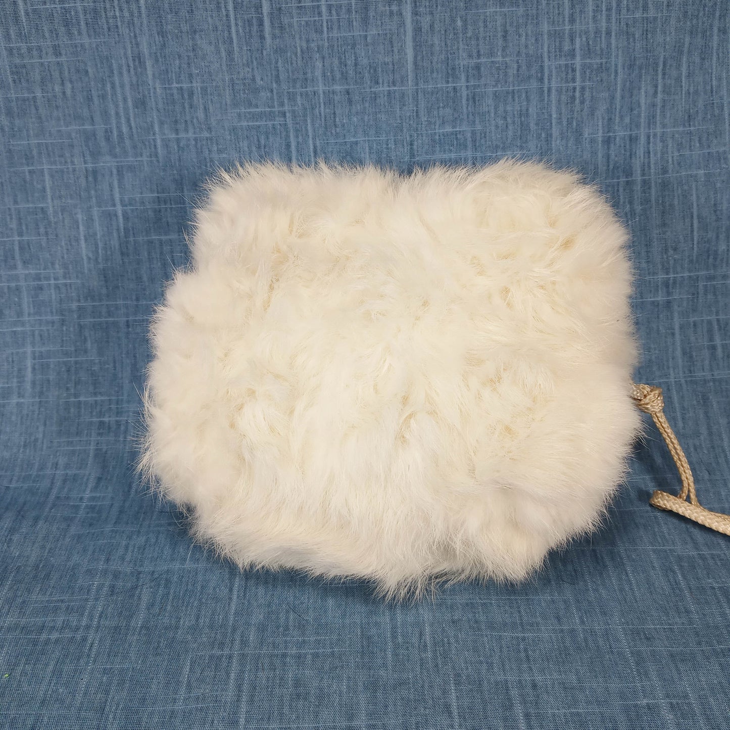 1950's White Rabbit Fur Children's Muff
