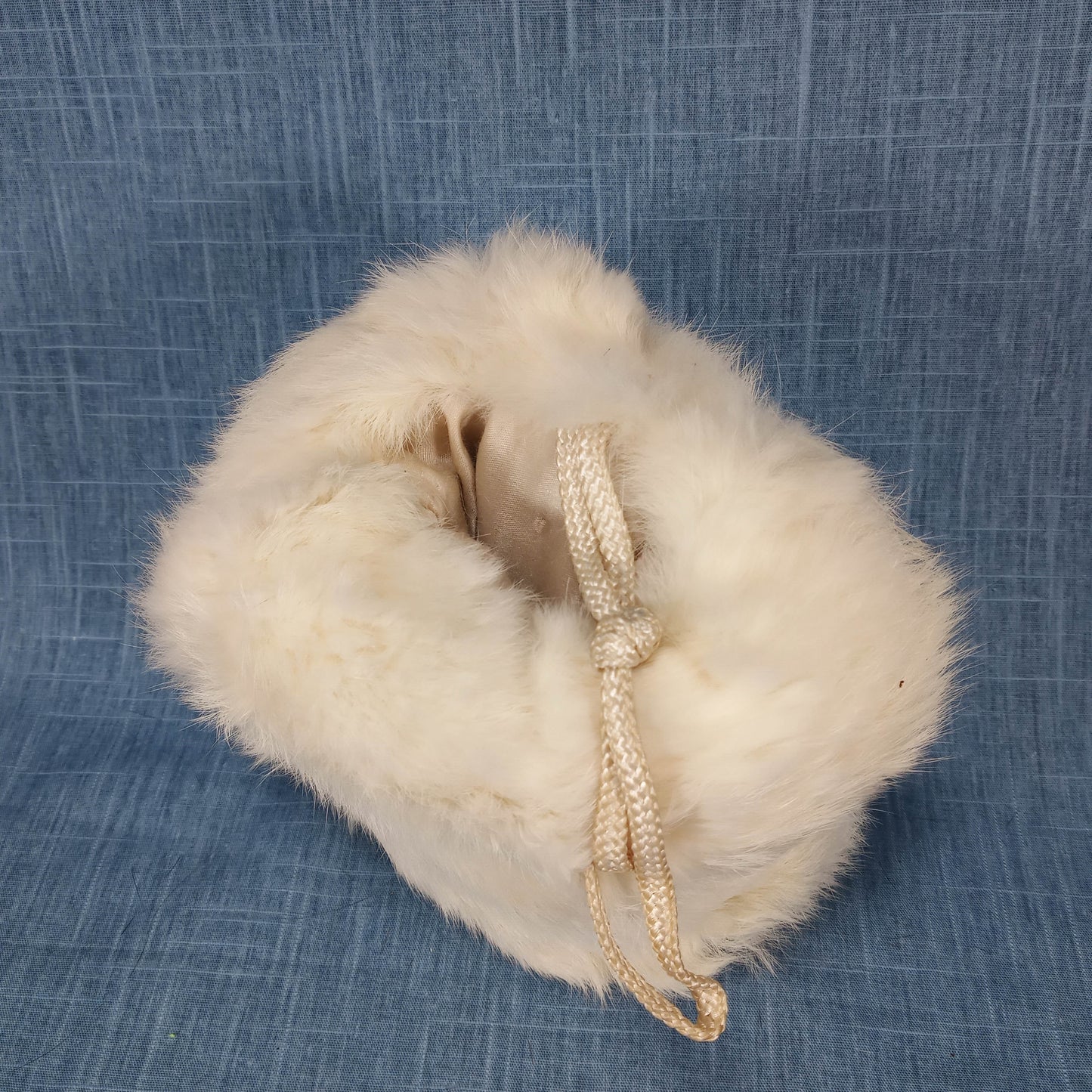 1950's White Rabbit Fur Children's Muff