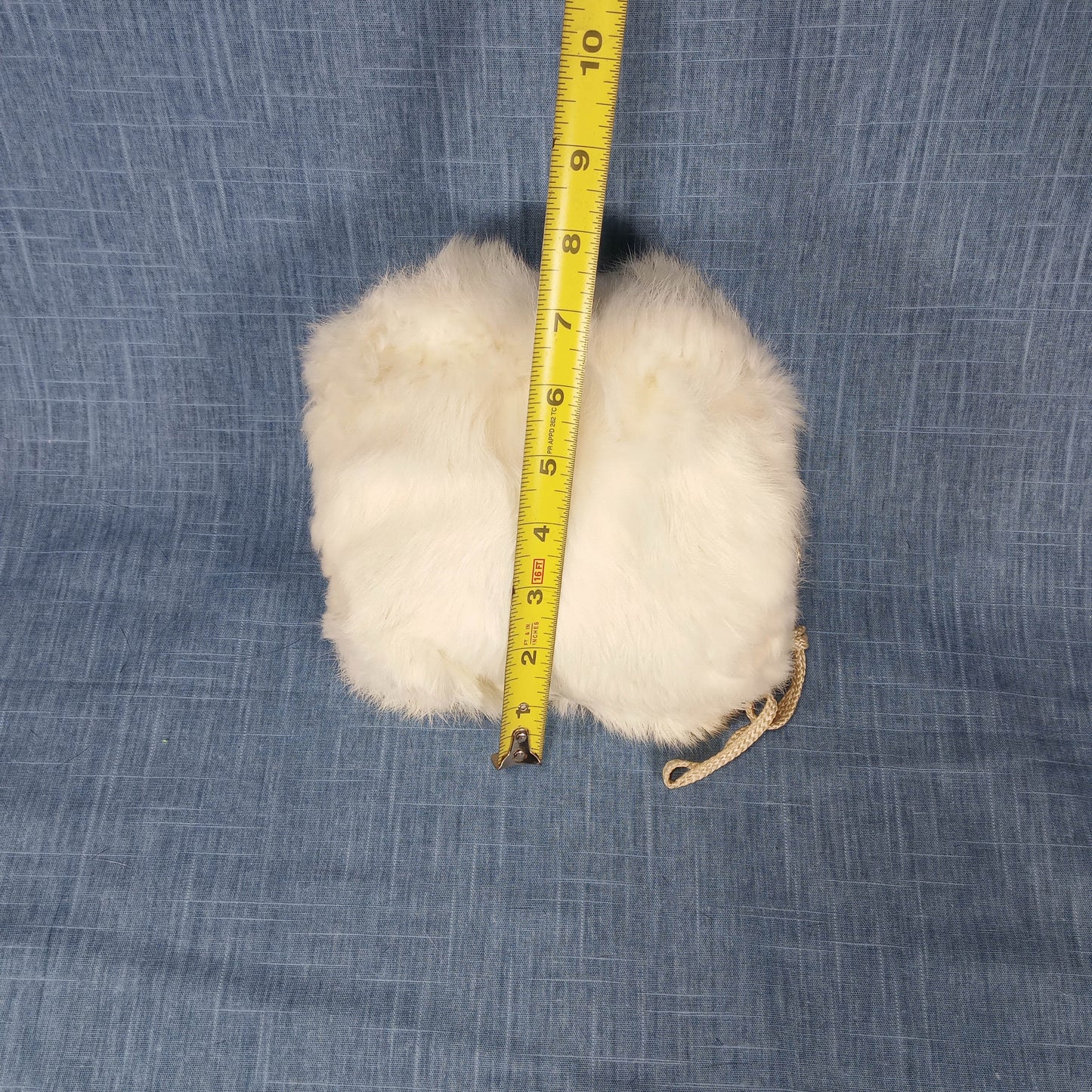 1950's White Rabbit Fur Children's Muff
