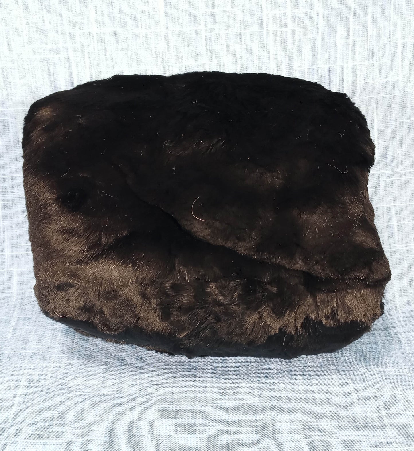 1940's Black Sheared Beaver Fur Muff