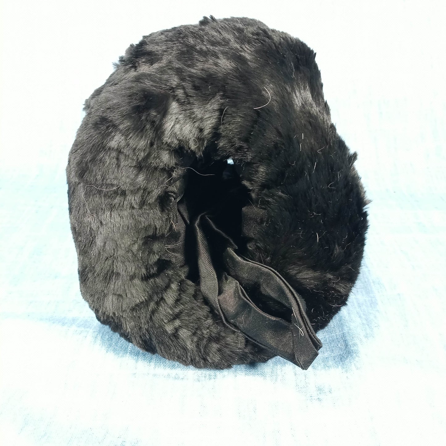 1940's Black Sheared Beaver Fur Muff
