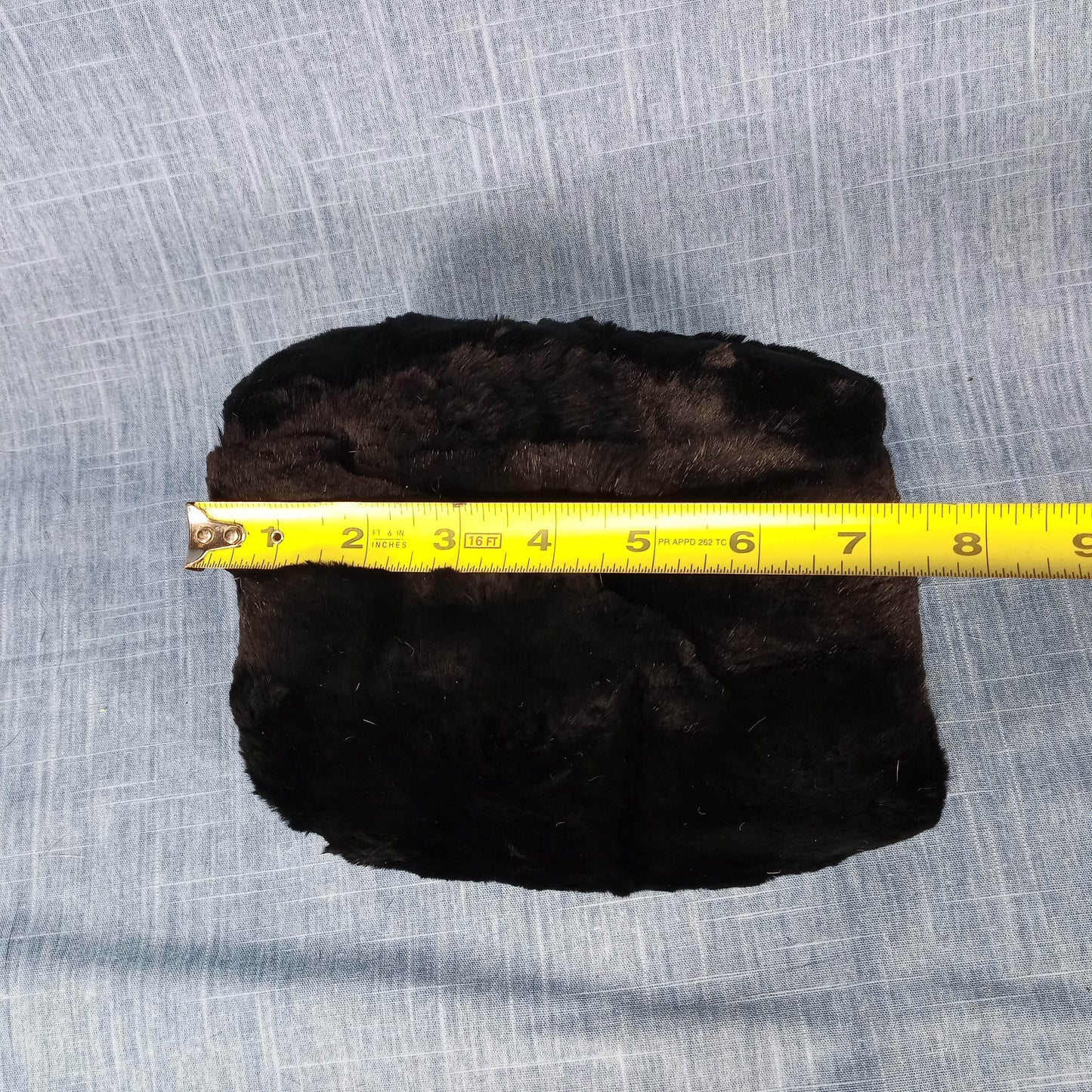 1940's Black Sheared Beaver Fur Muff