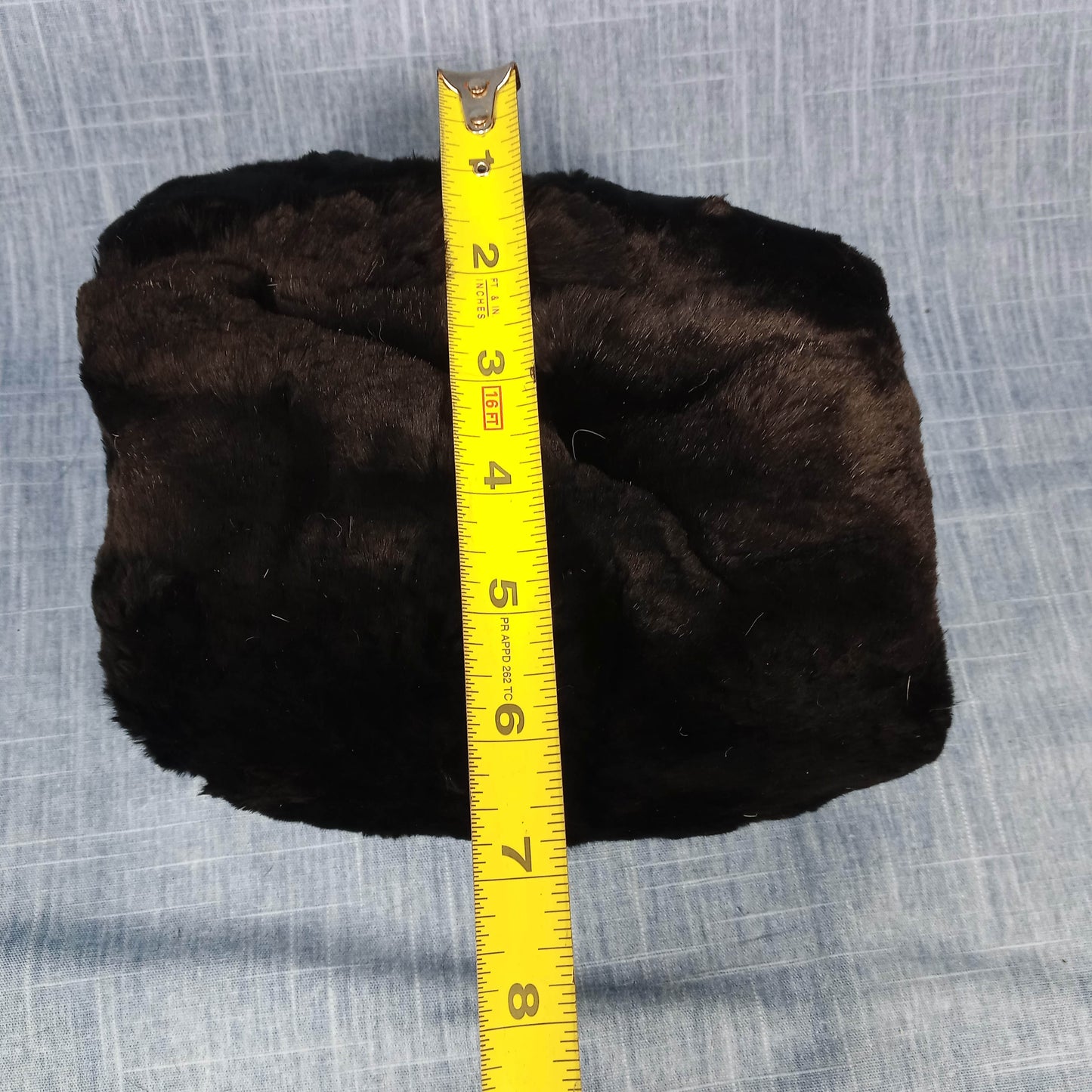 1940's Black Sheared Beaver Fur Muff