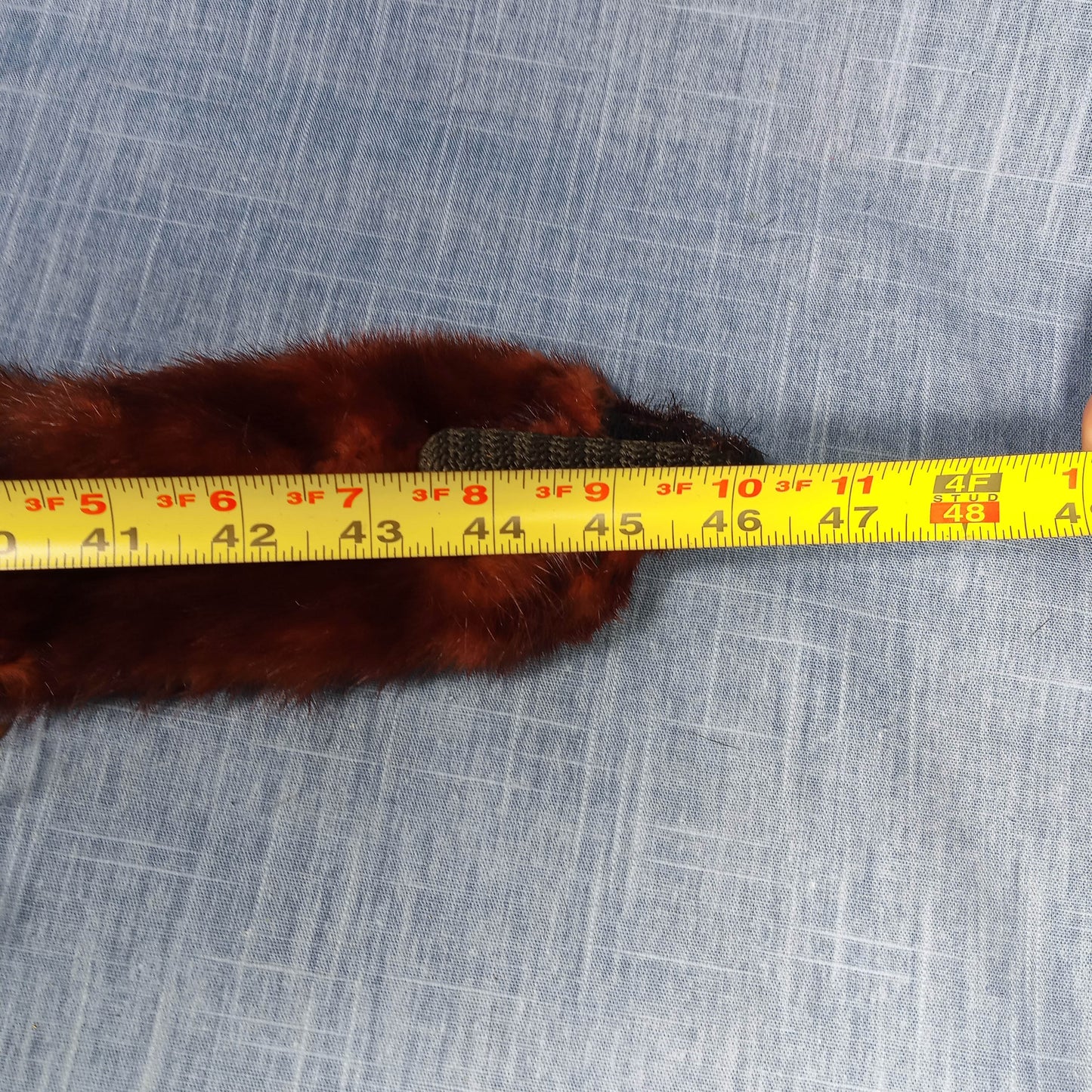 1940's Dark Brown Russian Fischer Six Mink Fur Stole