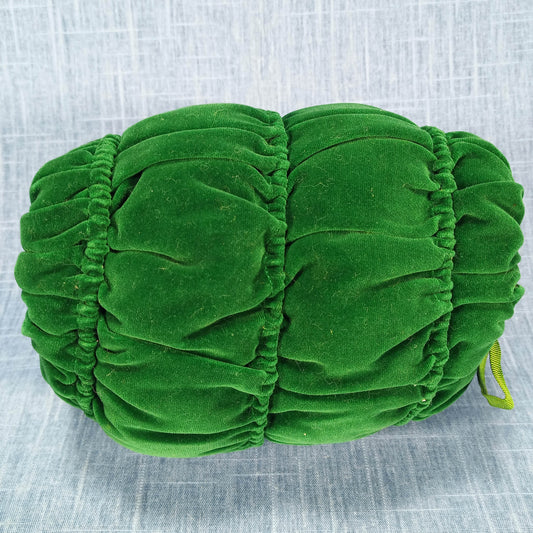 1930s Vintage Green Velvet Child’s Muff and Hand Warmer