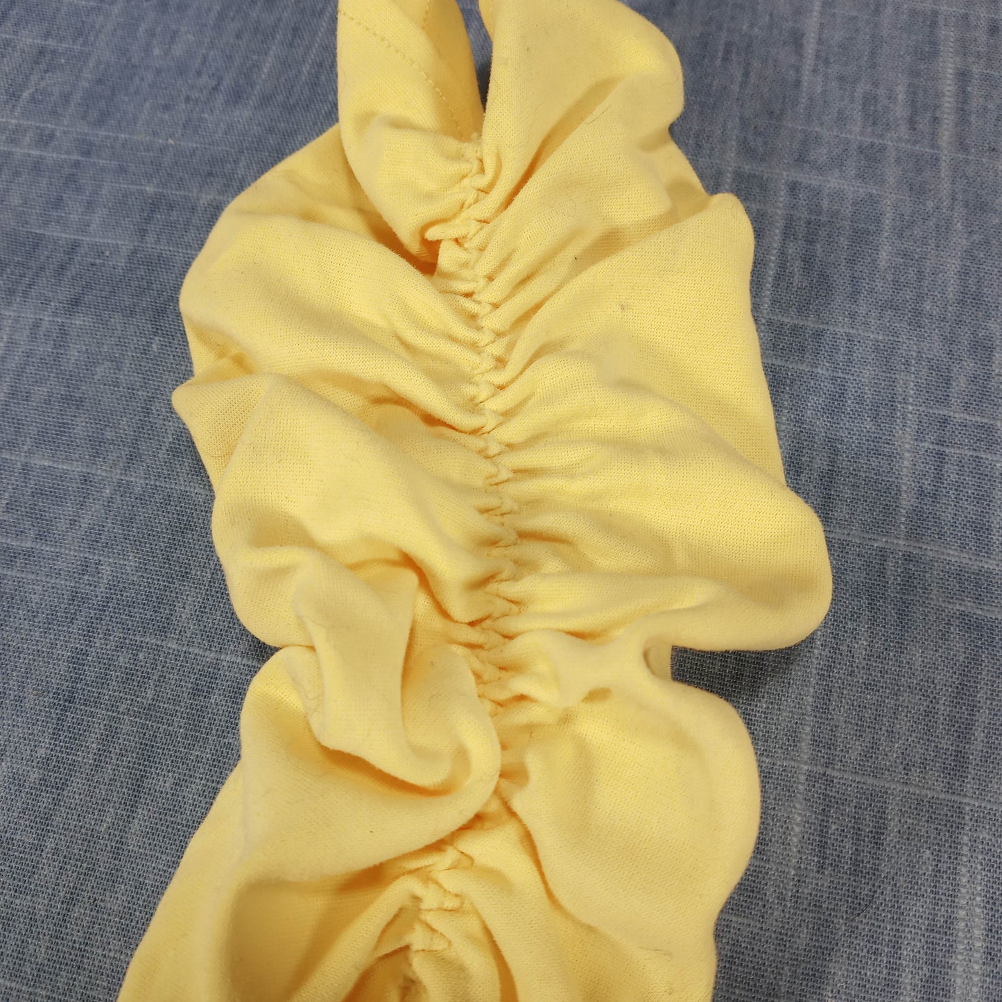 1950s Yellow Long Ruched Opera Gloves