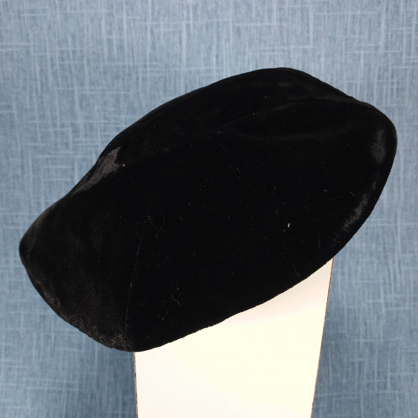 1940s Black Felt Beret Hat