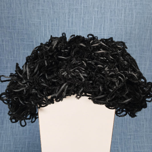 1950s Vintage Ombre Feather Headpiece with Black Velvet Bow