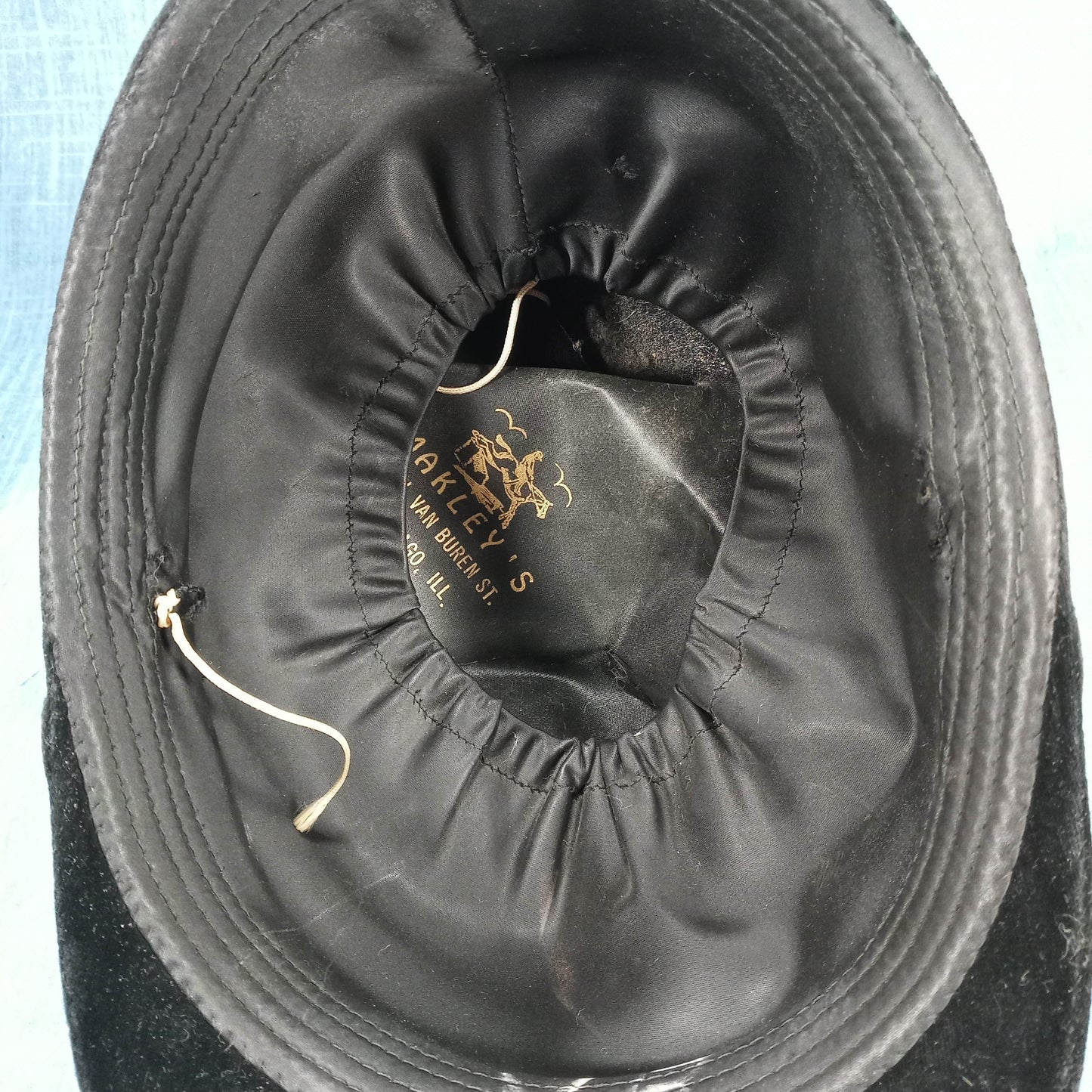 1930 Black Riding Hat