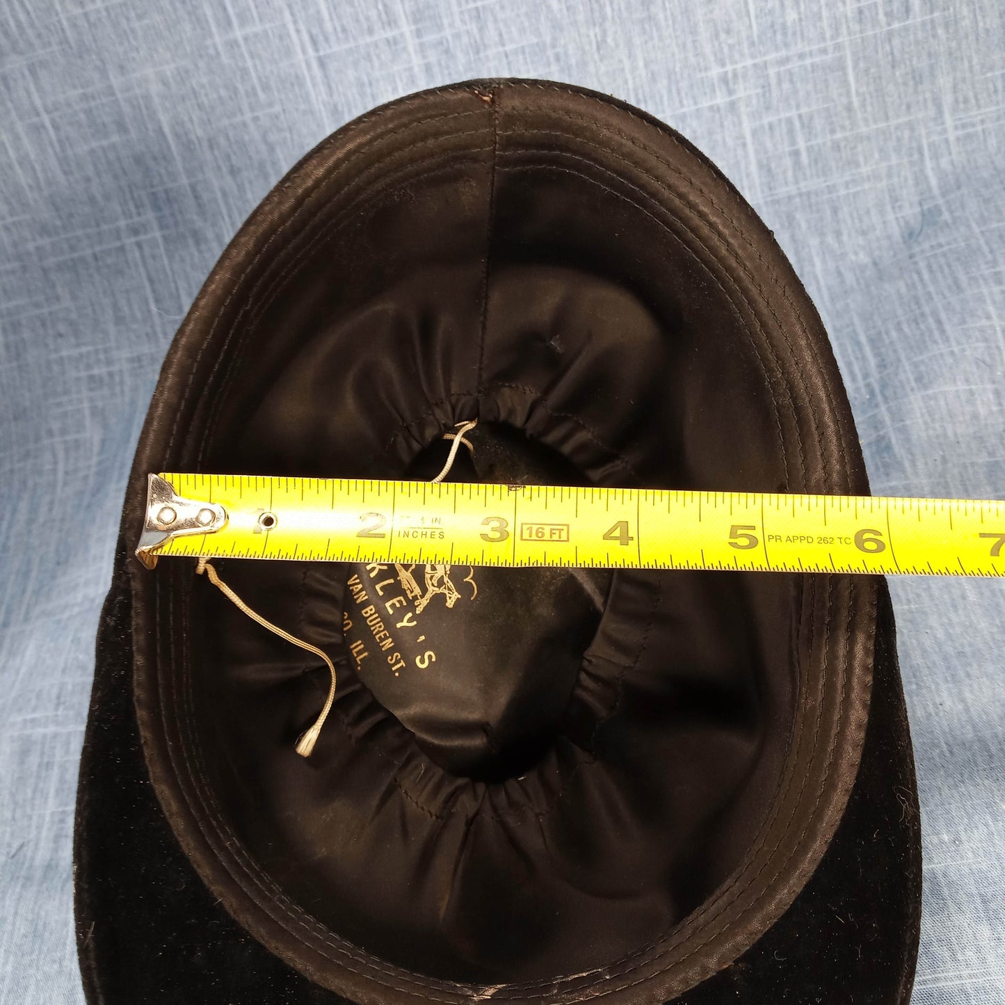 1930 Black Riding Hat