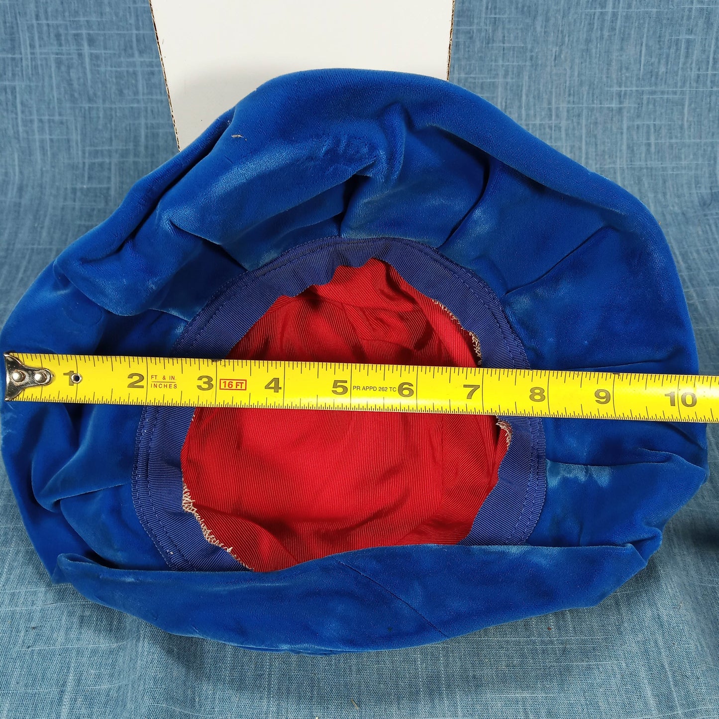 1950s Vintage Electric Blue Velvet Floppy Hat