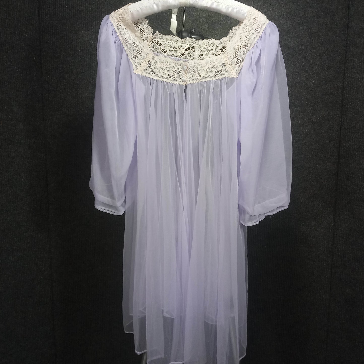 1960's Lavender Chiffon & Lace Peignoir Robe – Needs Love
