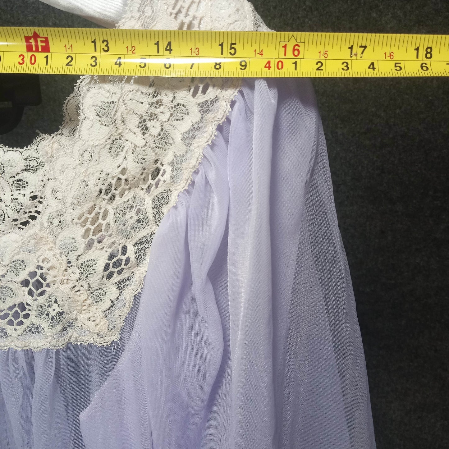 1960's Lavender Chiffon & Lace Peignoir Robe – Needs Love