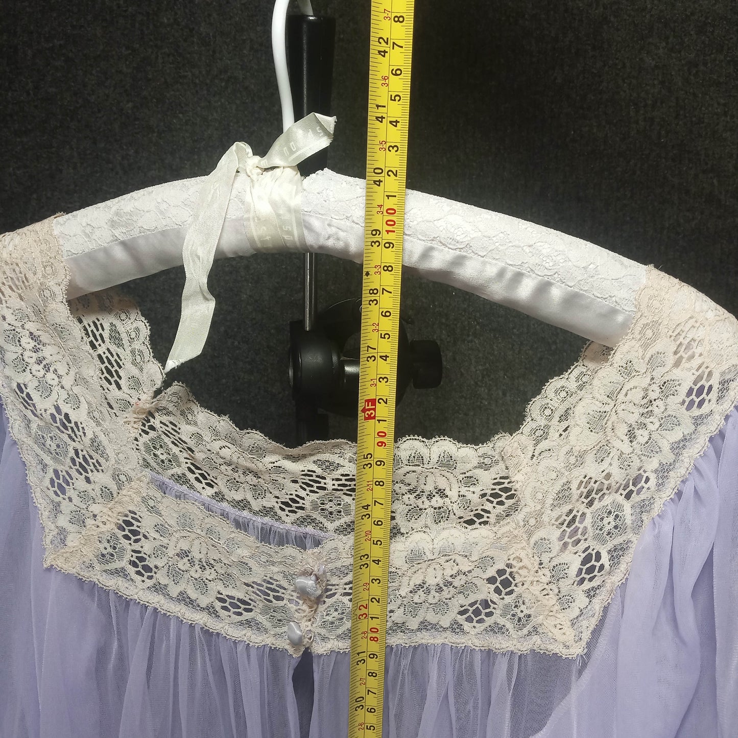 1960's Lavender Chiffon & Lace Peignoir Robe – Needs Love