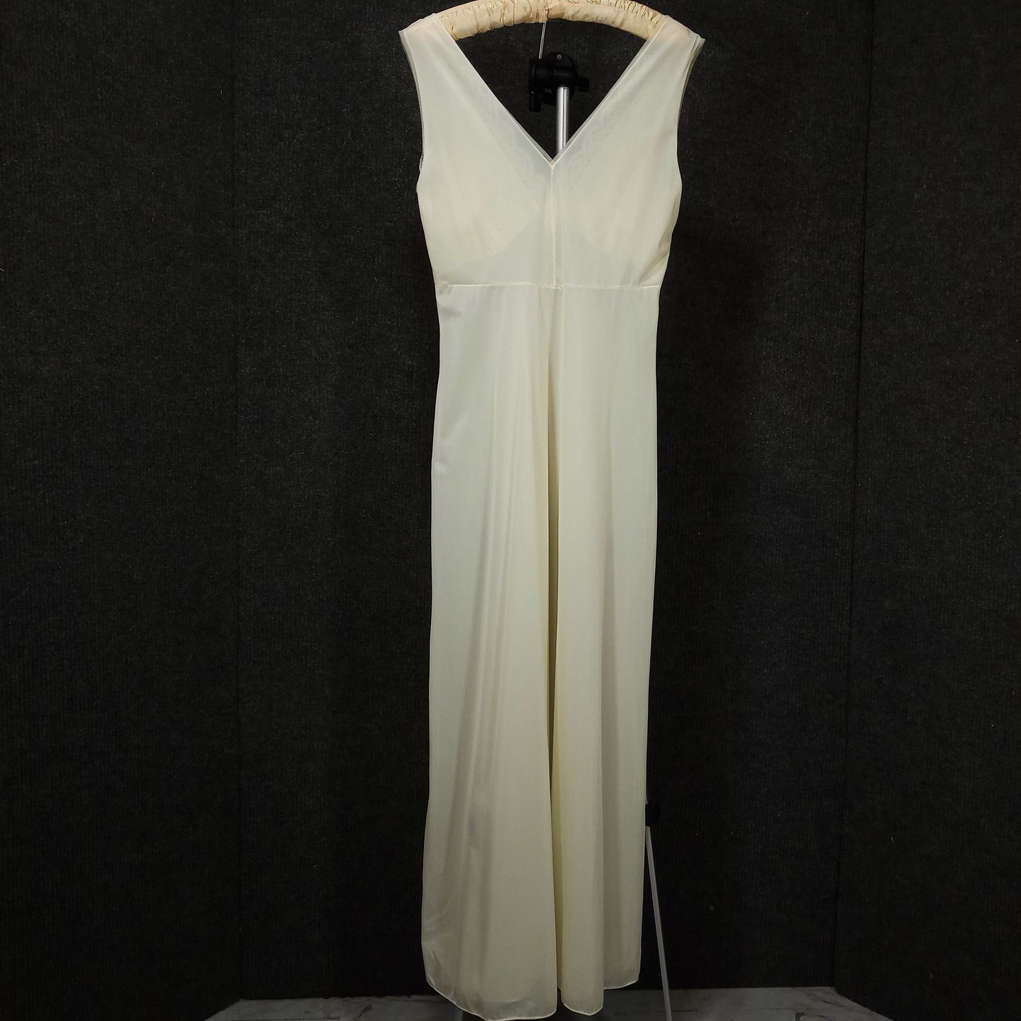 1950's Buttercup Yellow Nylon Lace Nightgown