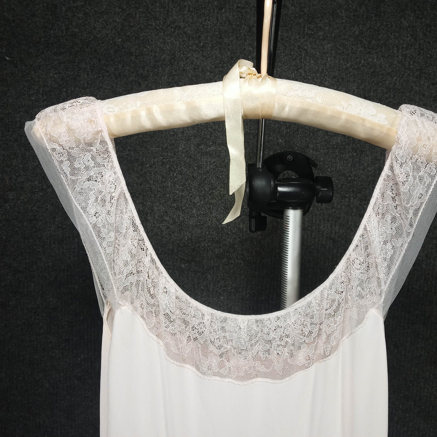 1950's Blush Nylon and Lace Night Gown by Vanity Fair