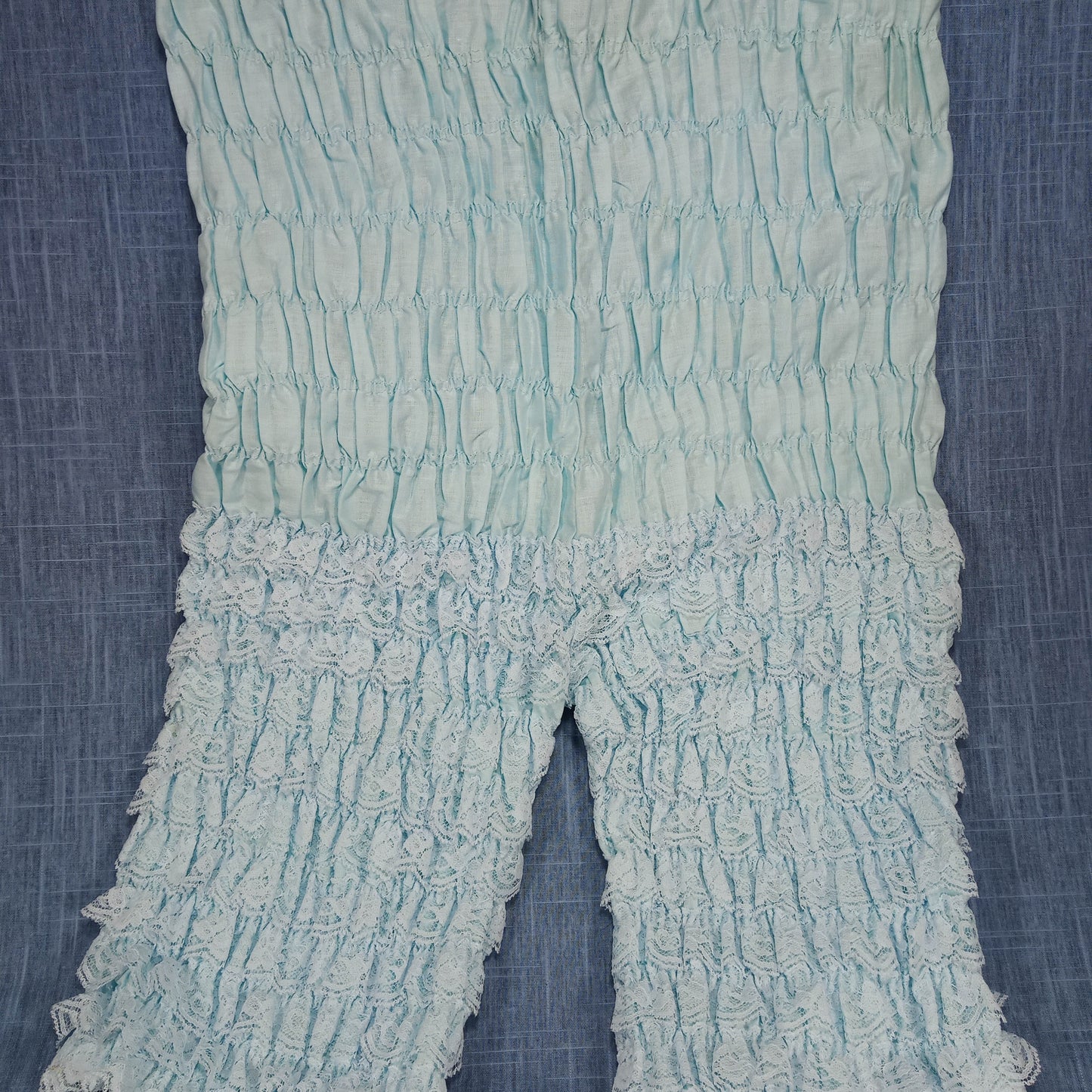 1950s Baby Blue Lace Tiered Bloomers
