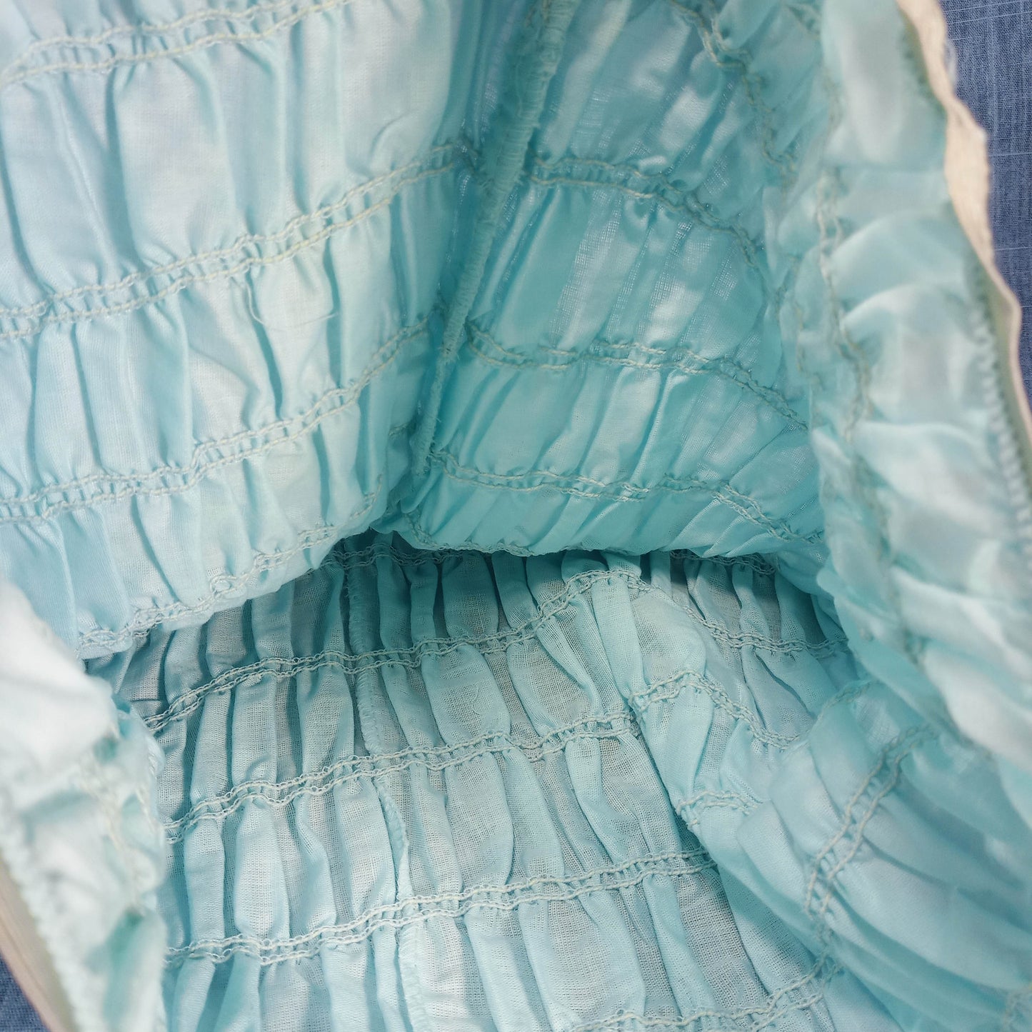 1950s Baby Blue Lace Tiered Bloomers