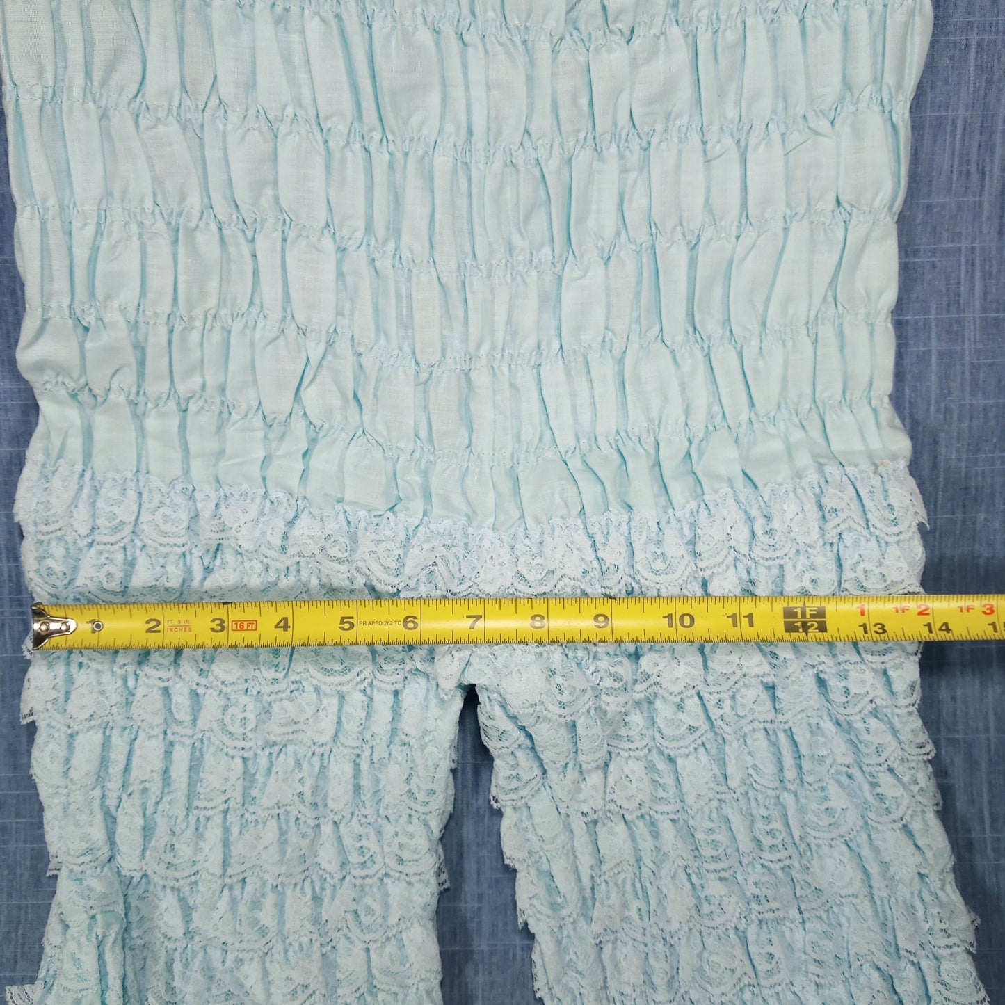 1950s Baby Blue Lace Tiered Bloomers