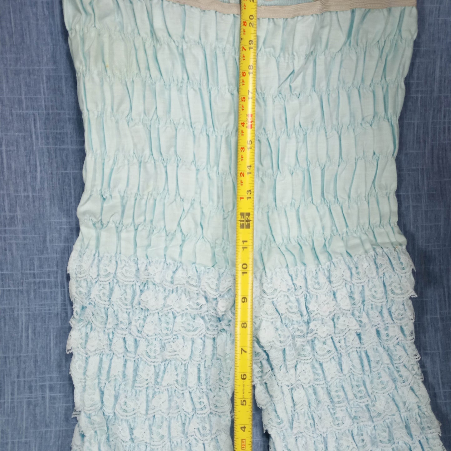 1950s Baby Blue Lace Tiered Bloomers