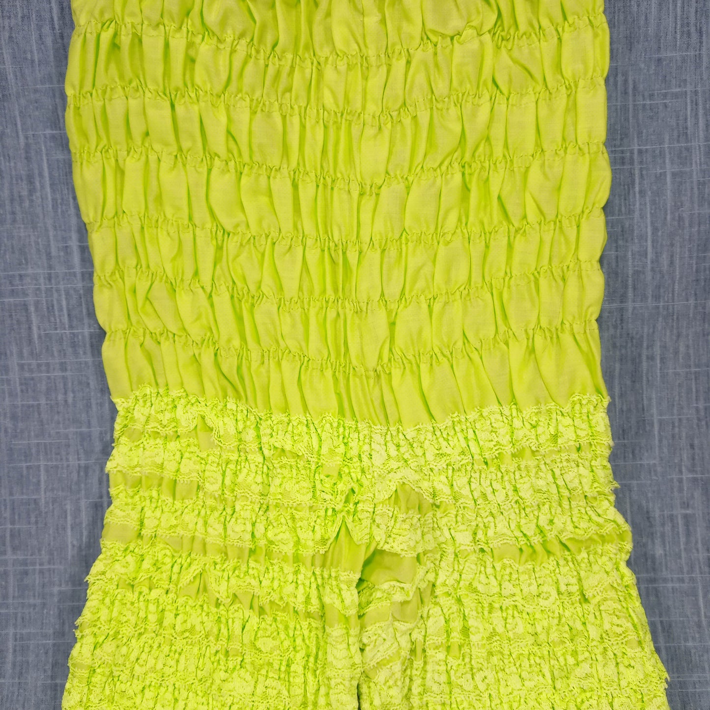 1950s Apple Green Tiered Ruffle and Lace Bloomers