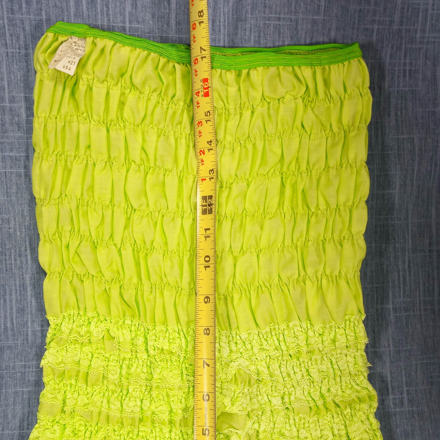 1950s Apple Green Tiered Ruffle and Lace Bloomers