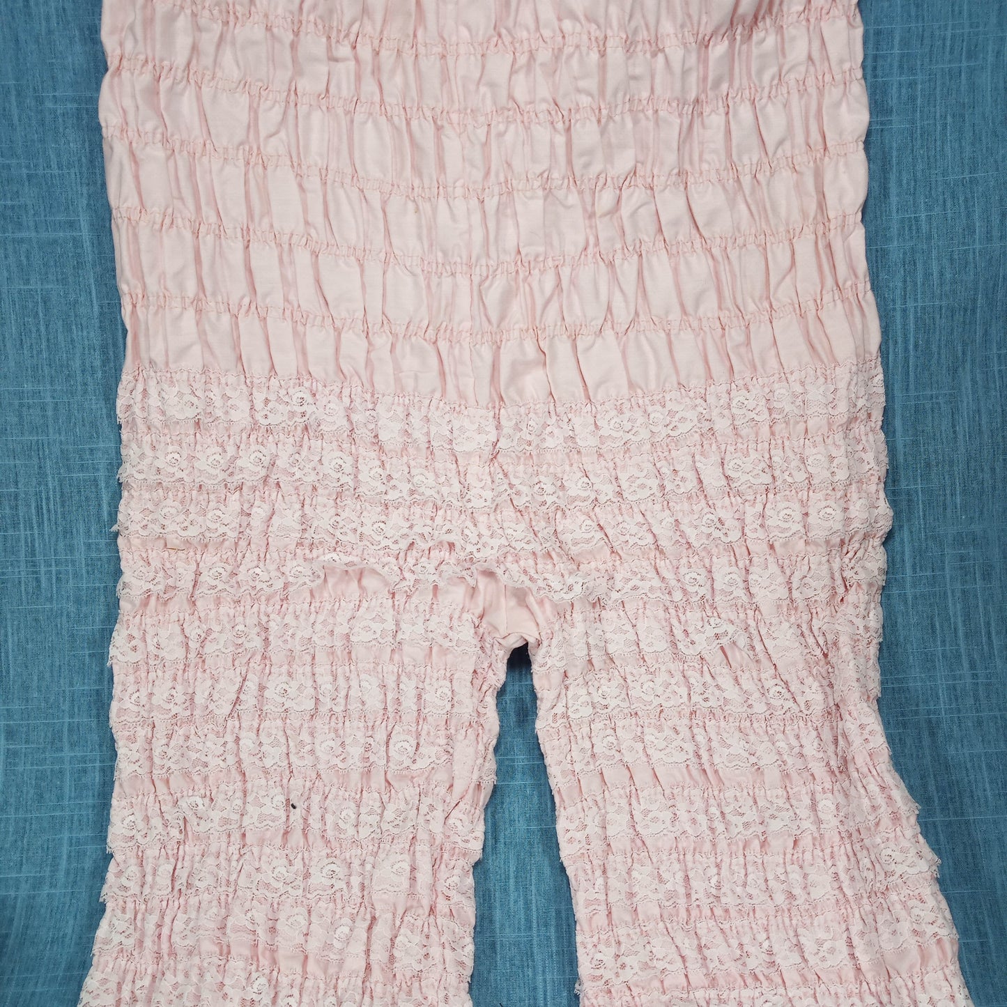 1950s Pink Lace Tiered Bloomers
