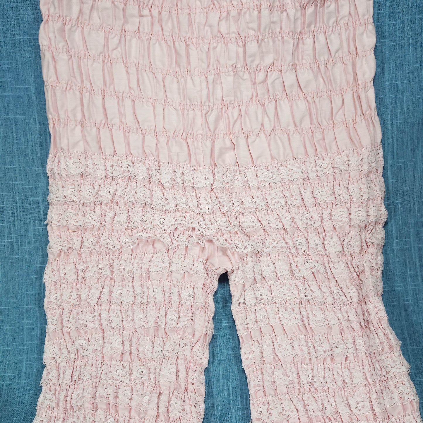 1950s Pink Lace Tiered Bloomers