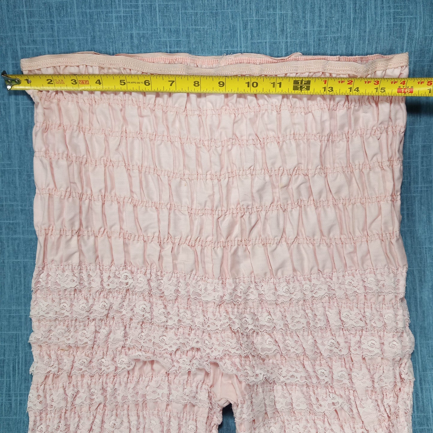 1950s Pink Lace Tiered Bloomers