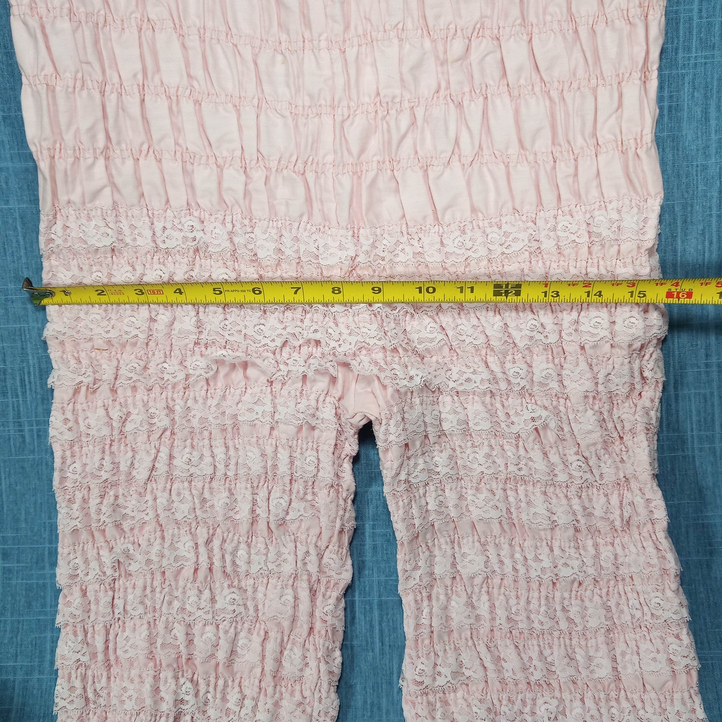 1950s Pink Lace Tiered Bloomers