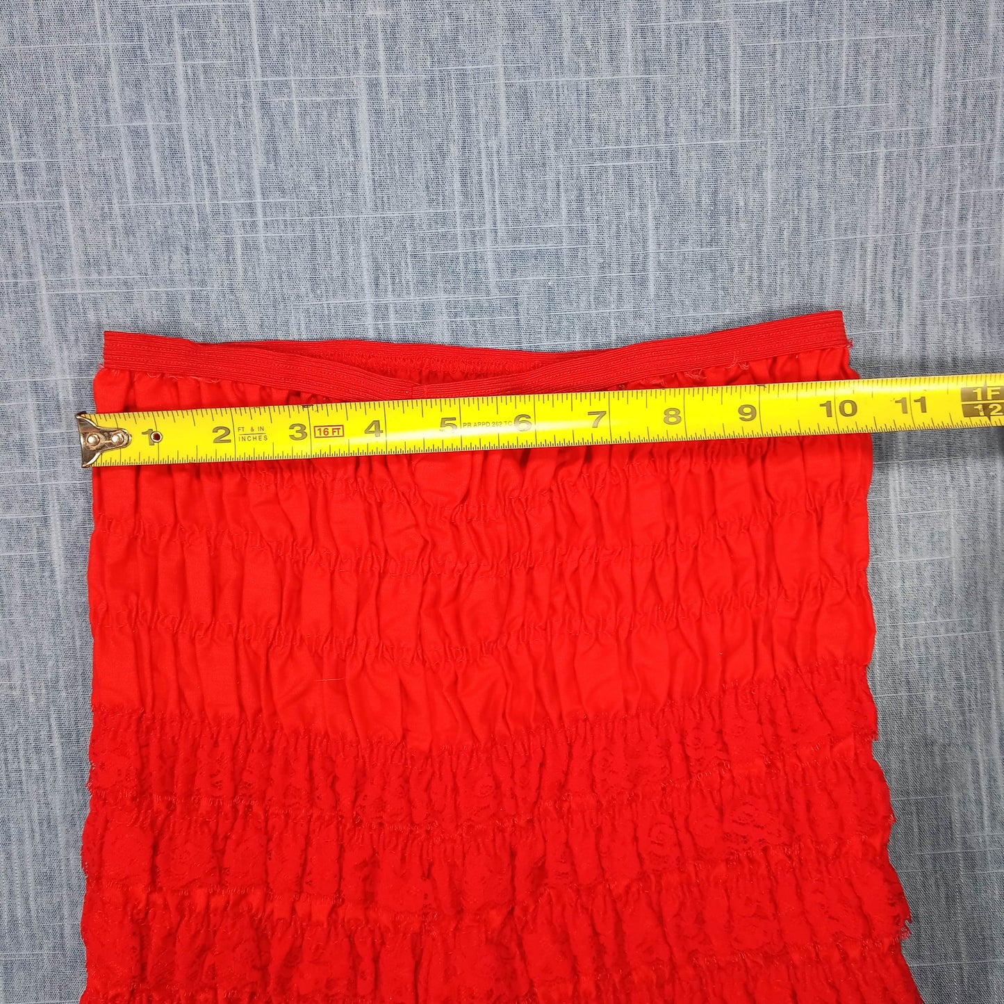 1950s Red Cotton Lace Tiered Bloomers