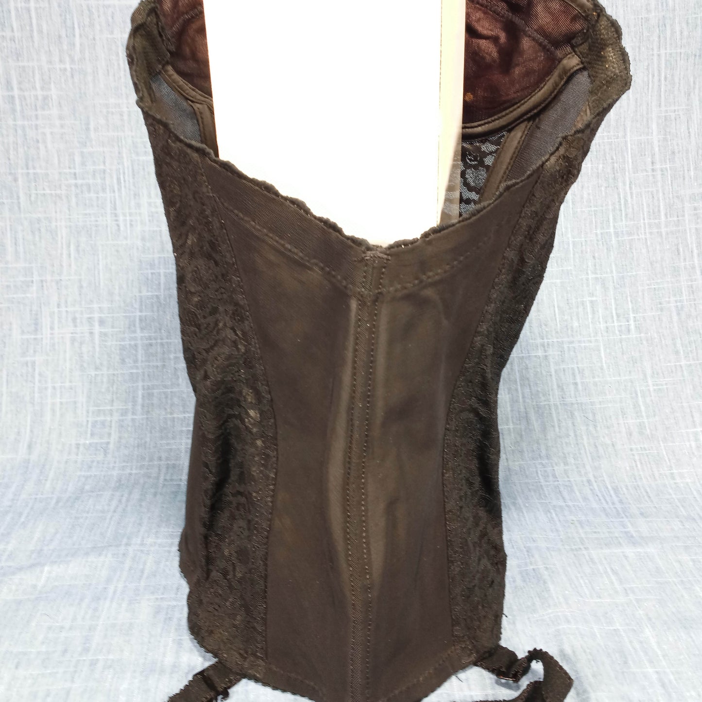 1950s Black Bustier with Garters
