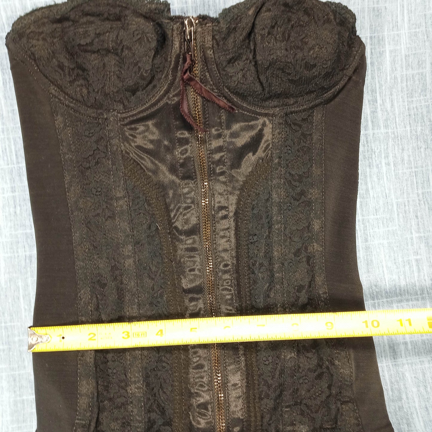 1950s Black Bustier with Garters