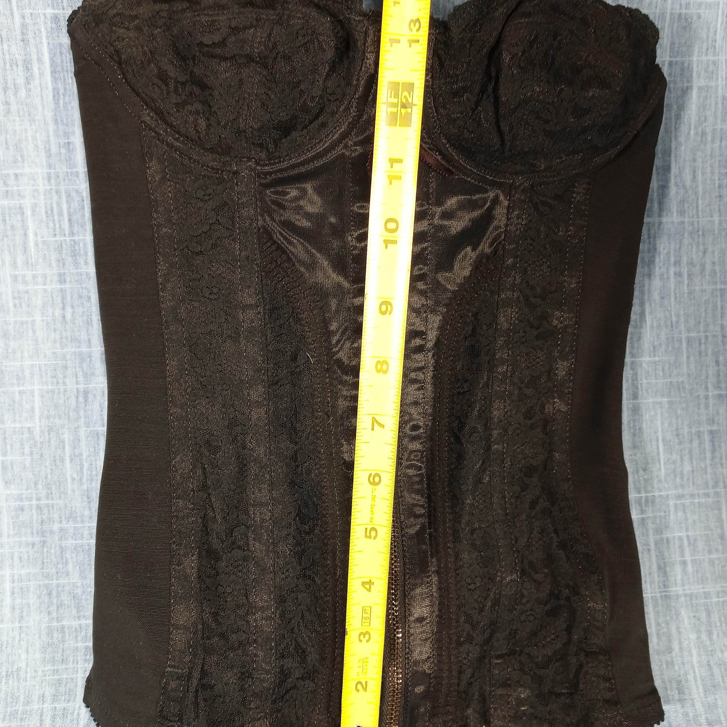 1950s Black Bustier with Garters