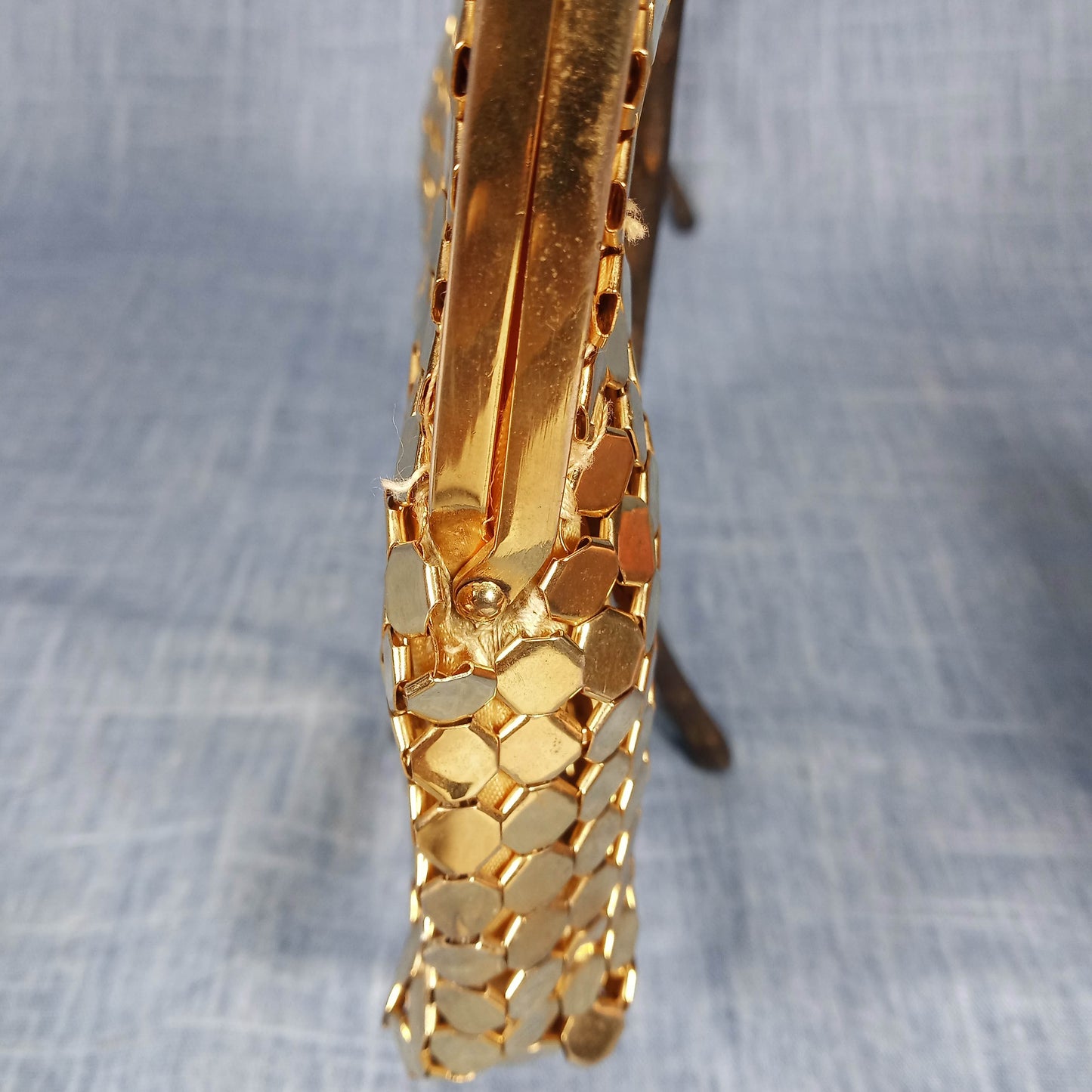 1950's Gold Tone Metal Evening Purse – Needs Love