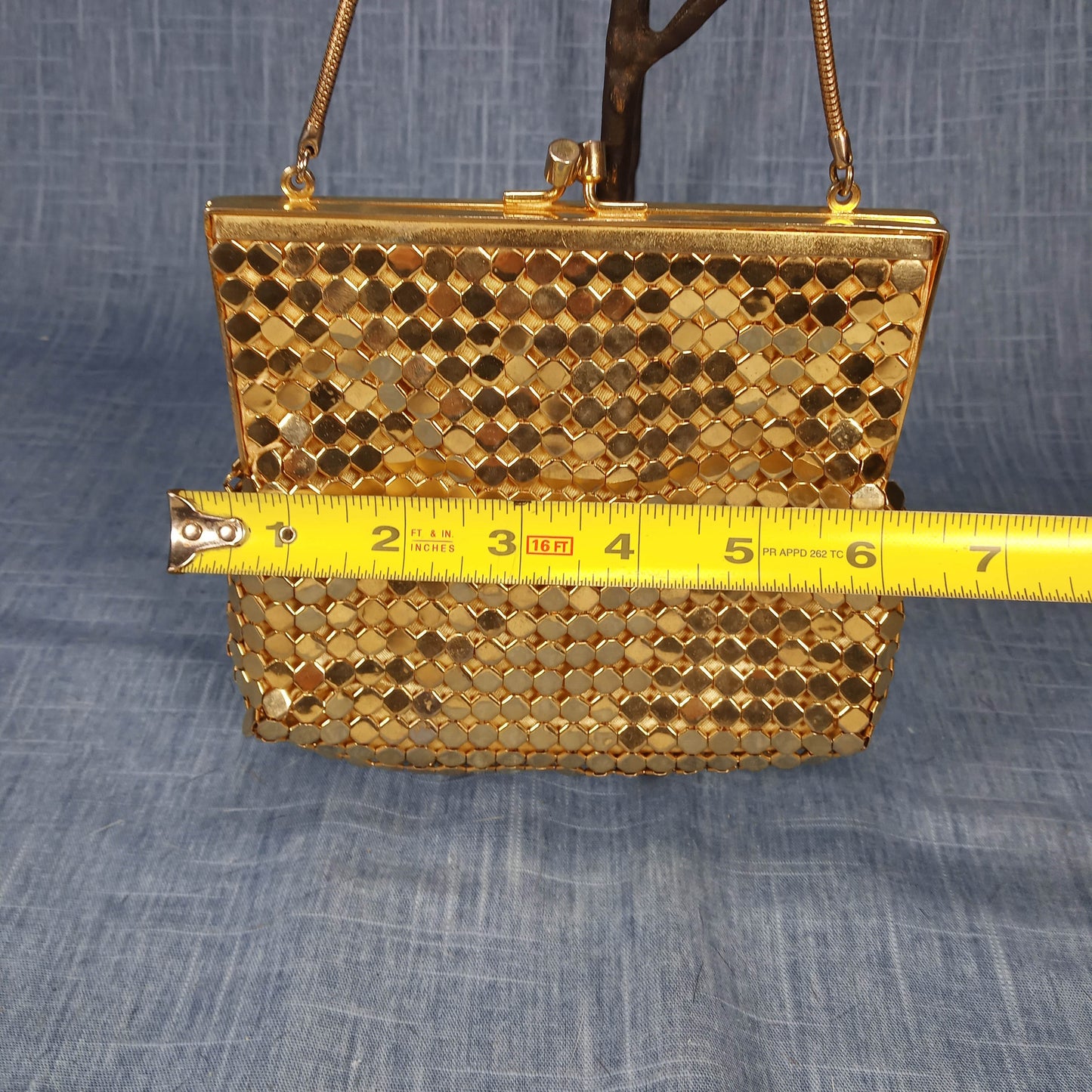 1950's Gold Tone Metal Evening Purse – Needs Love