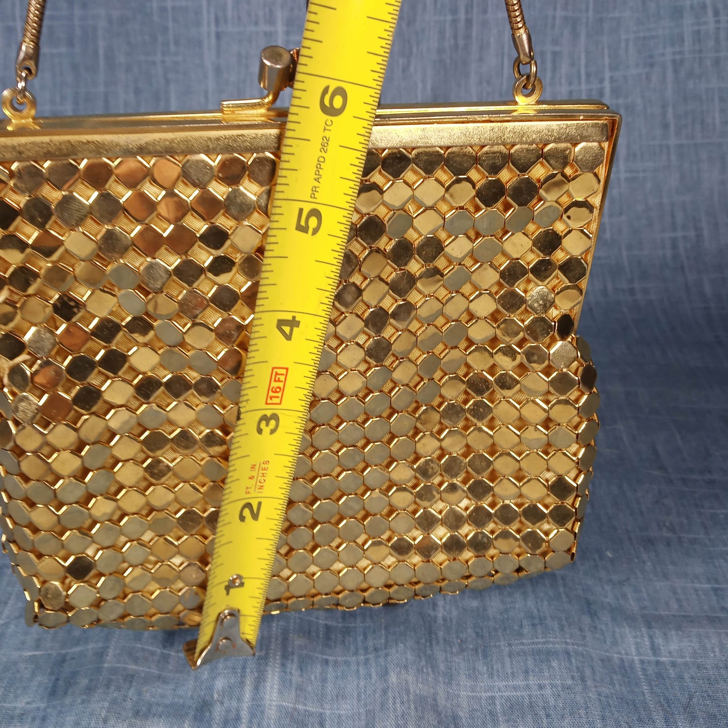 1950's Gold Tone Metal Evening Purse – Needs Love