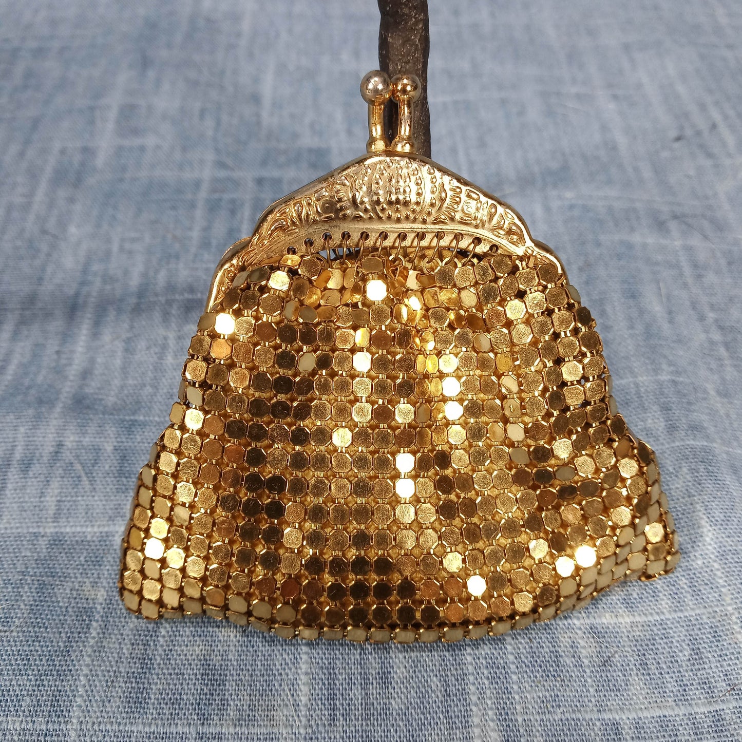 1920's Gold Mesh Small Evening Purse