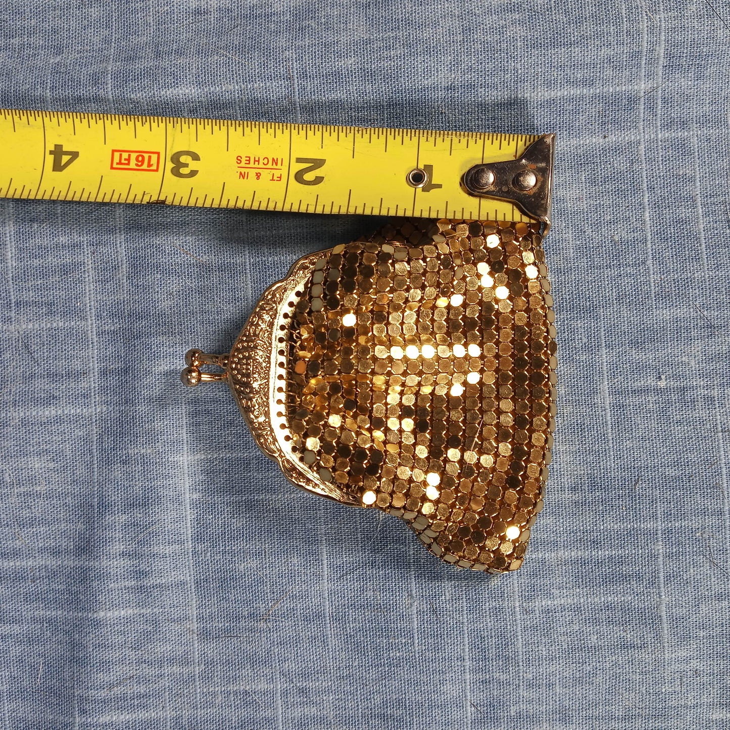 1920's Gold Mesh Small Evening Purse