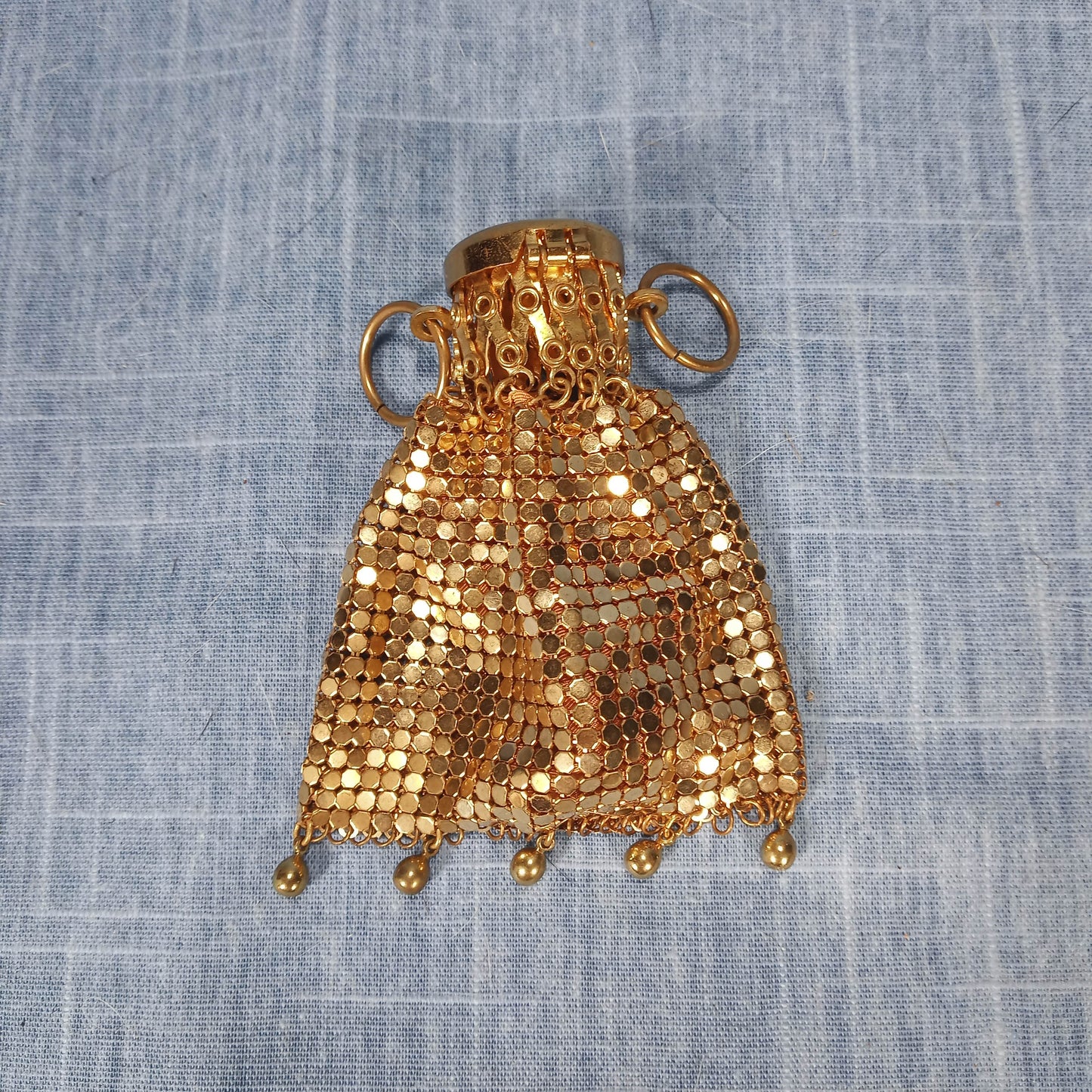 1920's Gold Mesh Expandable Small Evening Bag