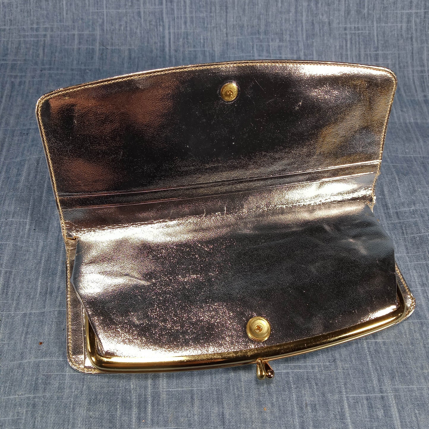 1950s Silver Fold Out Wallet/Clutch